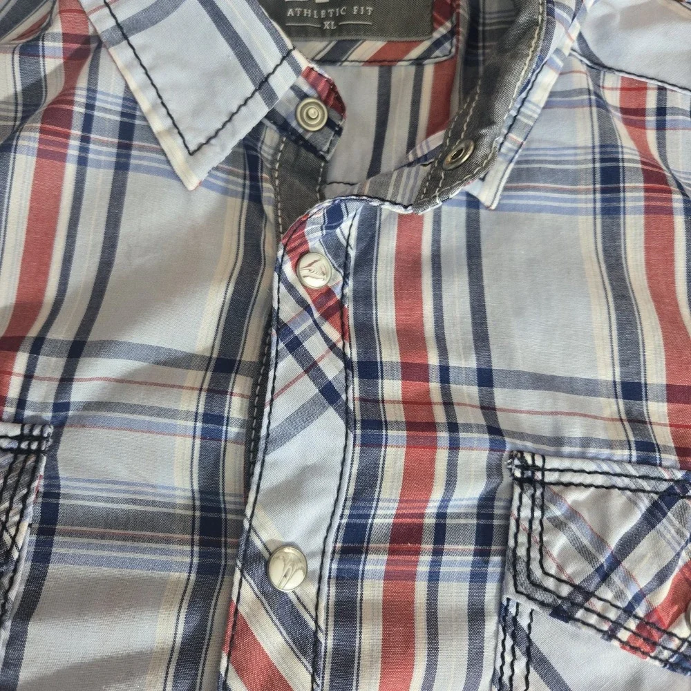 BKE Swisher Long Sleeve Button Down Plaid Western Shirt Size XL